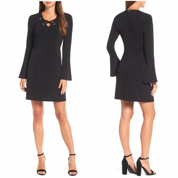 MICHAEL Michael Kors Other - Michael Kors Bell Sleeves Coverup Dress Black XS